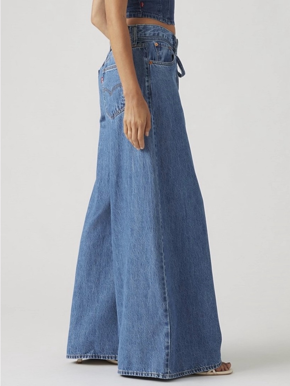 Levi’s Super Wide XL Leg Cause and Effect Denim Jeans SZ 26 - Picture 3 of 9